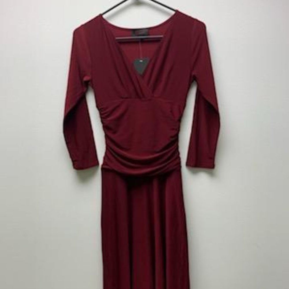 Rekucci Women's Slimming Wine Dress